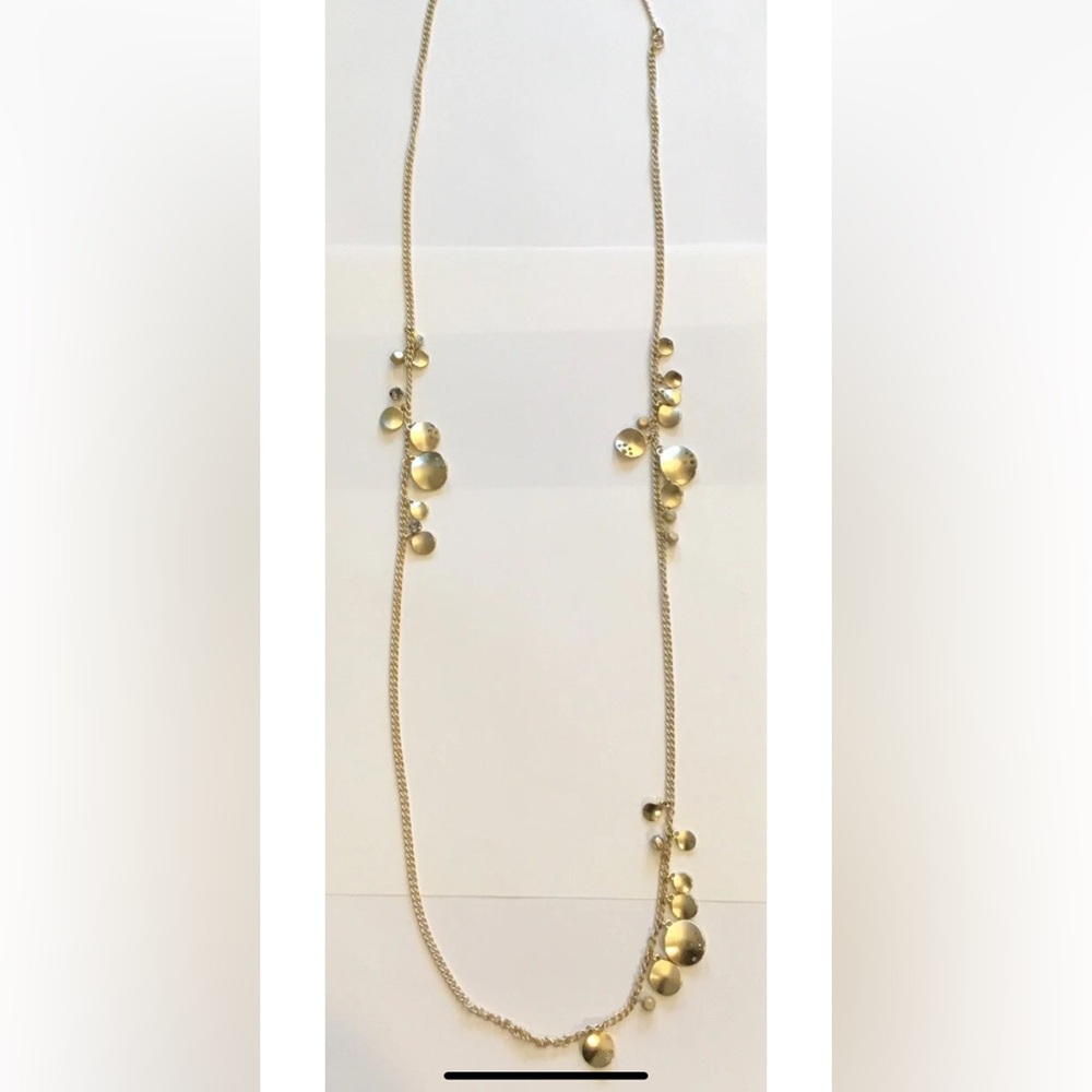 Kenneth Cole New York Gold Disc Necklace